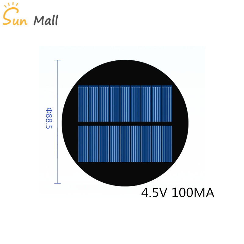 Solar Panel Monocrystalline - Mini panneau solaire circulaire en Poly