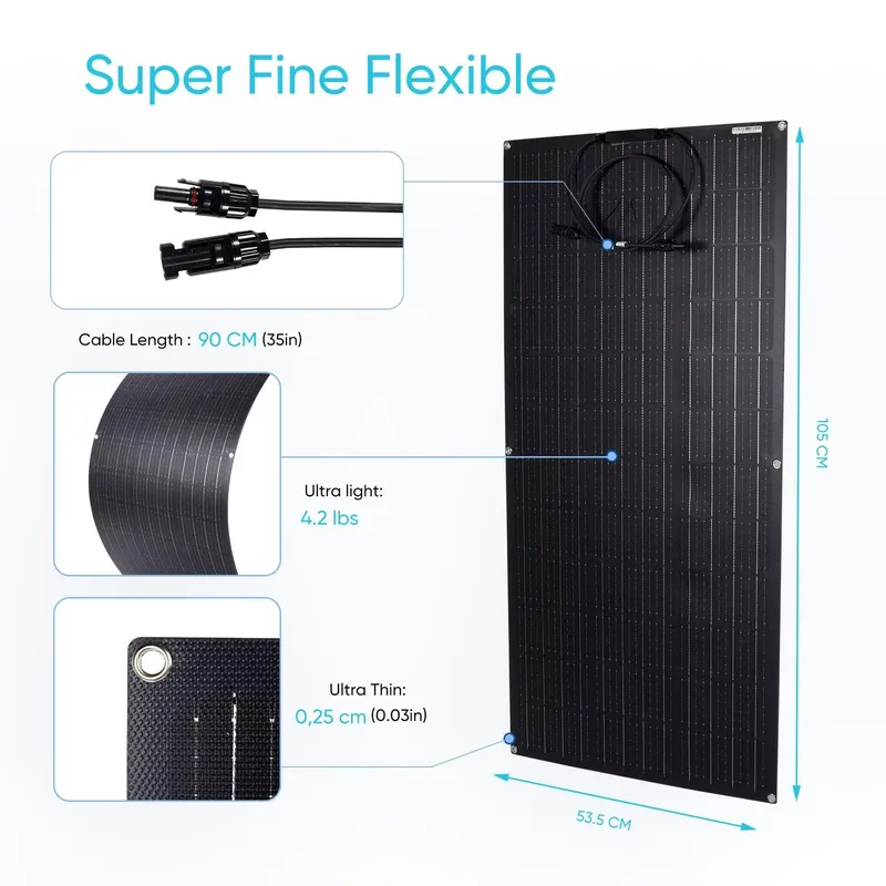 Panneaux solaires flexibles ET - Solar Panel Monocrystalline avis et prix