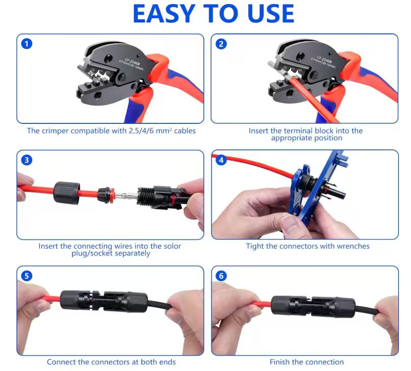 Kit de pinces à sertir photovo - Mc4 Crimping Tool avis et prix